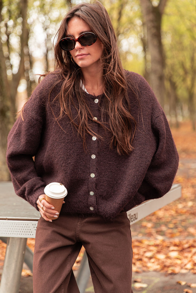 ALI Plum - Wool Vest