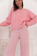 ALI Rose Bonbon - Gilet Laine