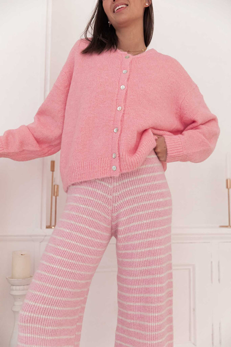 ALI Rose Bonbon - Gilet Laine