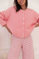 ALI Rose Bonbon - Gilet Laine