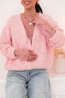 ALI Rose Chiné - Gilet Laine