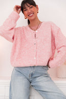 ALI Rose Chiné - Gilet Laine