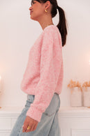 ALI Rose Chiné - Gilet Laine