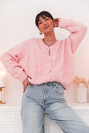 ALI Rose Chiné - Gilet Laine