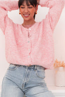 ALI Rose Chiné - Gilet Laine
