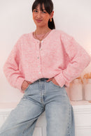 ALI Rose Chiné - Gilet Laine