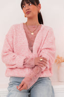 ALI Rose Chiné - Gilet Laine