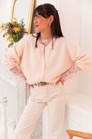 ALI Rose Poudré - Gilet Laine