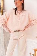 ALI Rose Poudré - Gilet Laine