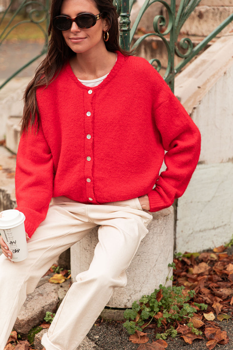 ALI Red - Wool Vest