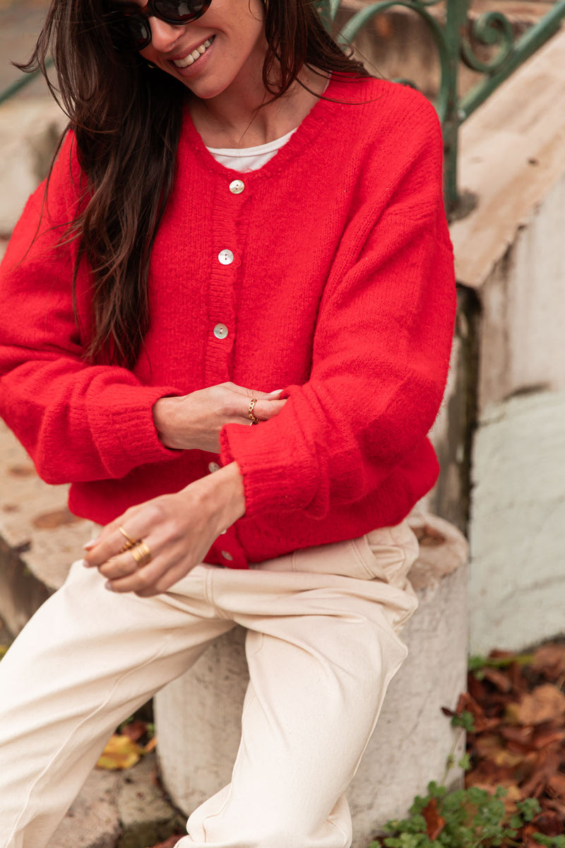 ALI Red - Wool Vest