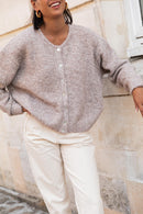 ALI Taupe - Gilet Laine