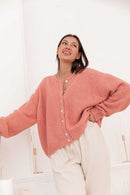 ALI Vieux Rose - Gilet Laine