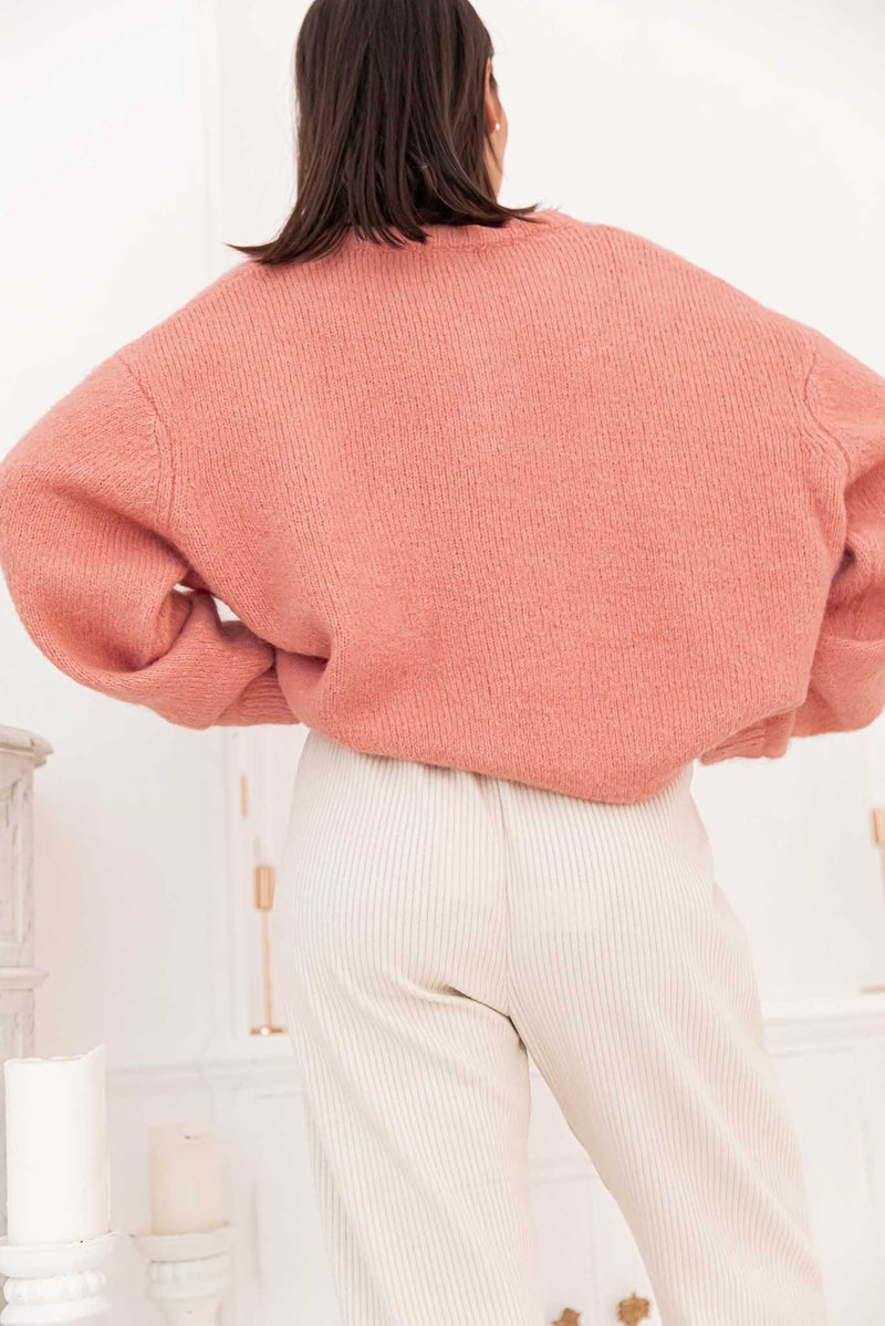ALI Vieux Rose - Gilet Laine