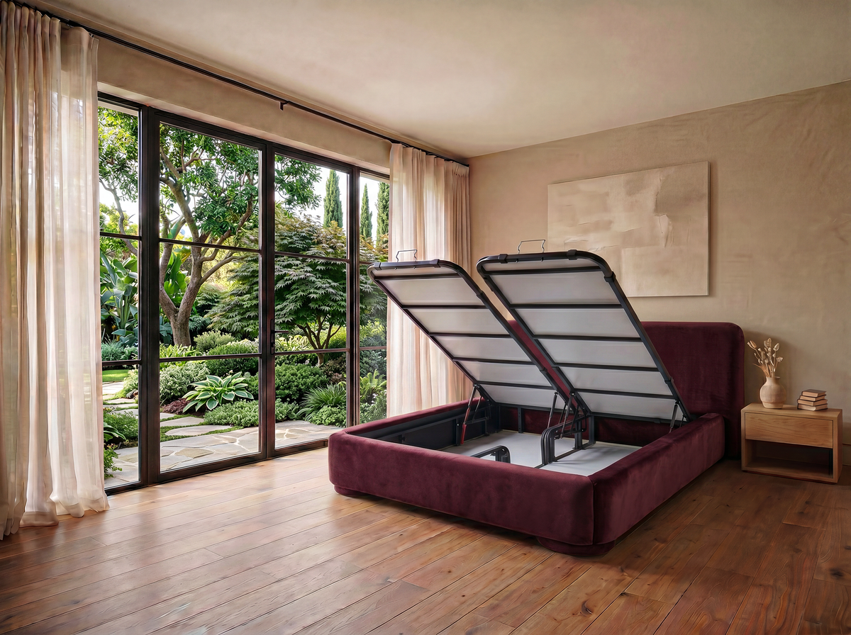 Alia - Letto contenitore - Velluto