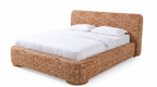 Alia – Polsterbett mit Bettkasten – Melierter Stoff