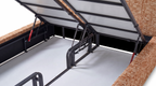 Alia – Polsterbett mit Bettkasten – Melierter Stoff