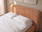 Alia – Polsterbett mit Bettkasten – Melierter Stoff