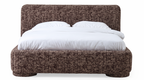 Alia – Polsterbett mit Bettkasten – Melierter Stoff