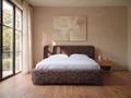 Alia – Polsterbett mit Bettkasten – Melierter Stoff