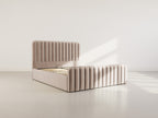 Alice - Ottoman Bed - Velvet - Taupe