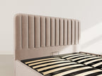 Alice - Ottoman Bed - Velvet - Taupe