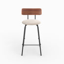 Set of 2 Alize Bar Stools - Beige