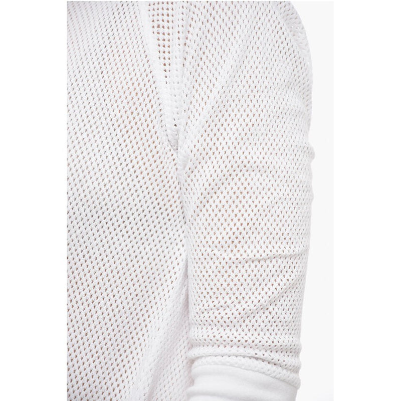 All-Over Perforated Crew-Neck T-Shirt