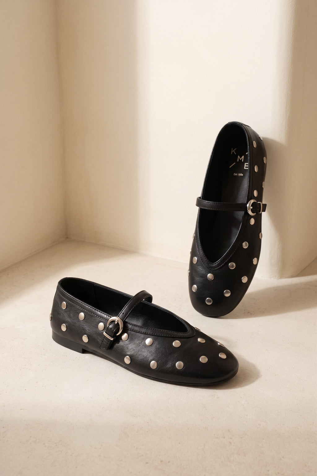 Ballerines Alli Studs - Black