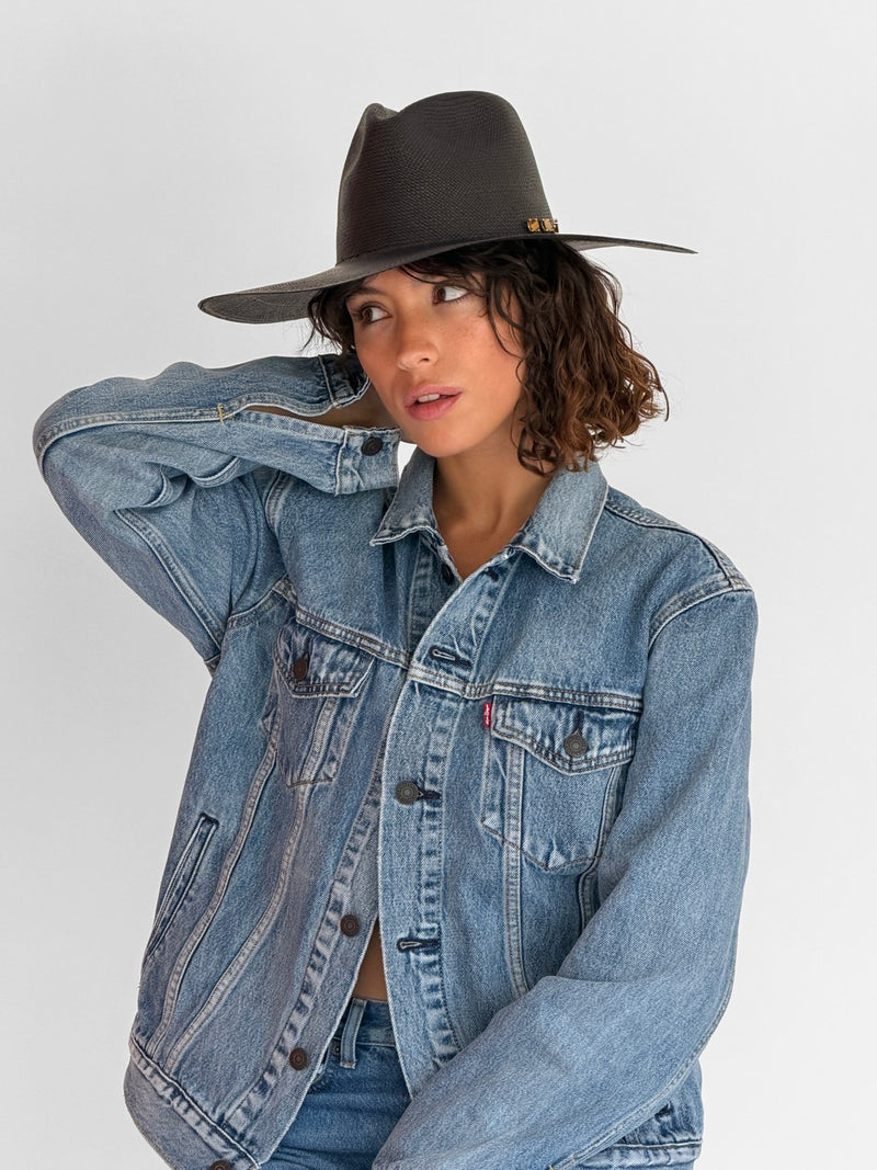 Sombrero de Paja Amanda - Negro