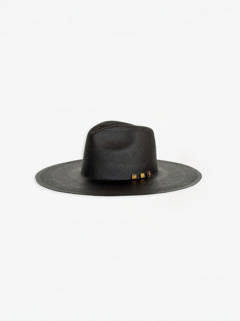 Sombrero de Paja Amanda - Negro