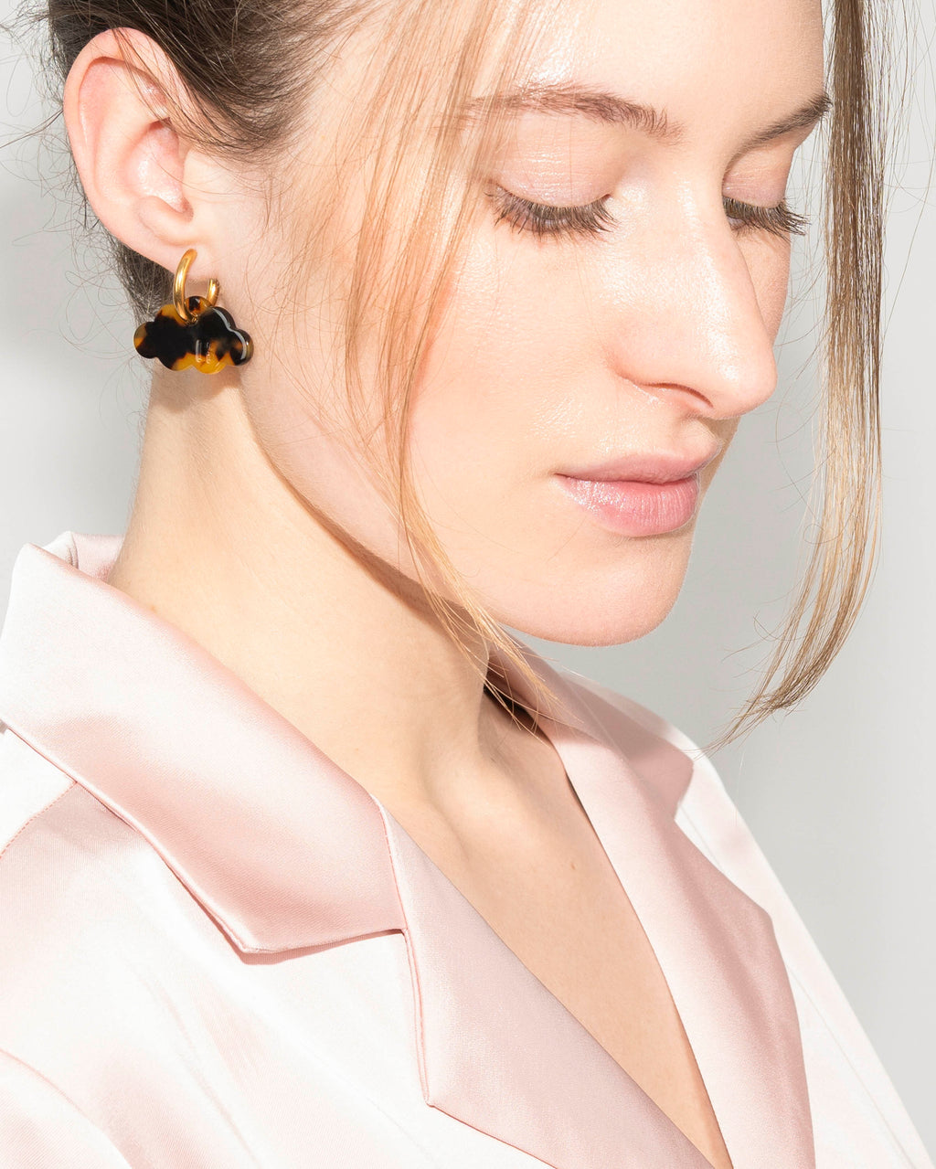 Boucles D'Oreilles Nuage - Écaille