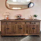 Mastic - Buffet En Bois Recyclé 3 Portes Et 4 Tiroirs