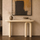 Console Opale laquée blanche en MDF, 120 cm