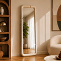 Seda - Espejo rectangular lacado blanco