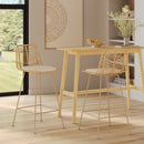 Set of 2 Tamara Bar Stools - Beige