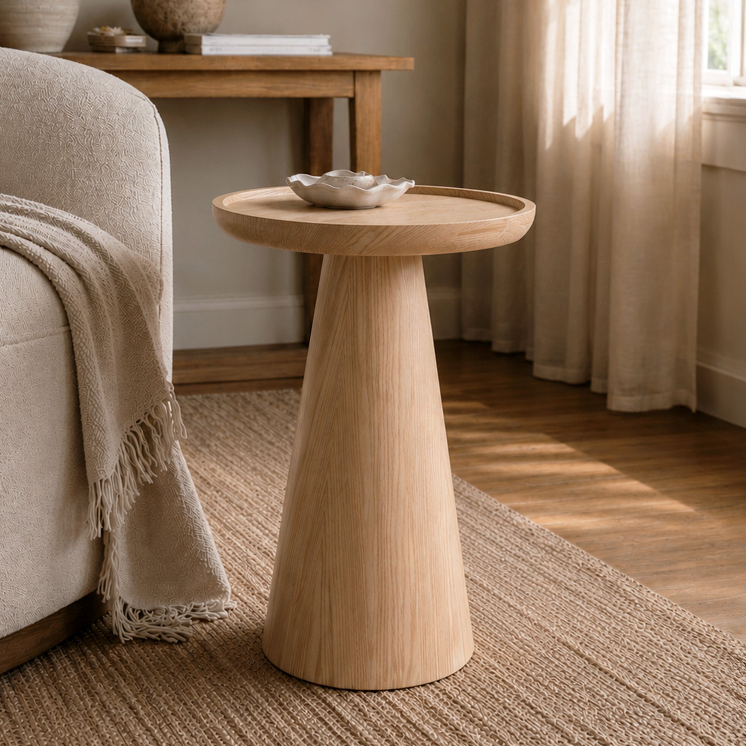 Côme - Side Table In White Oak Veneer