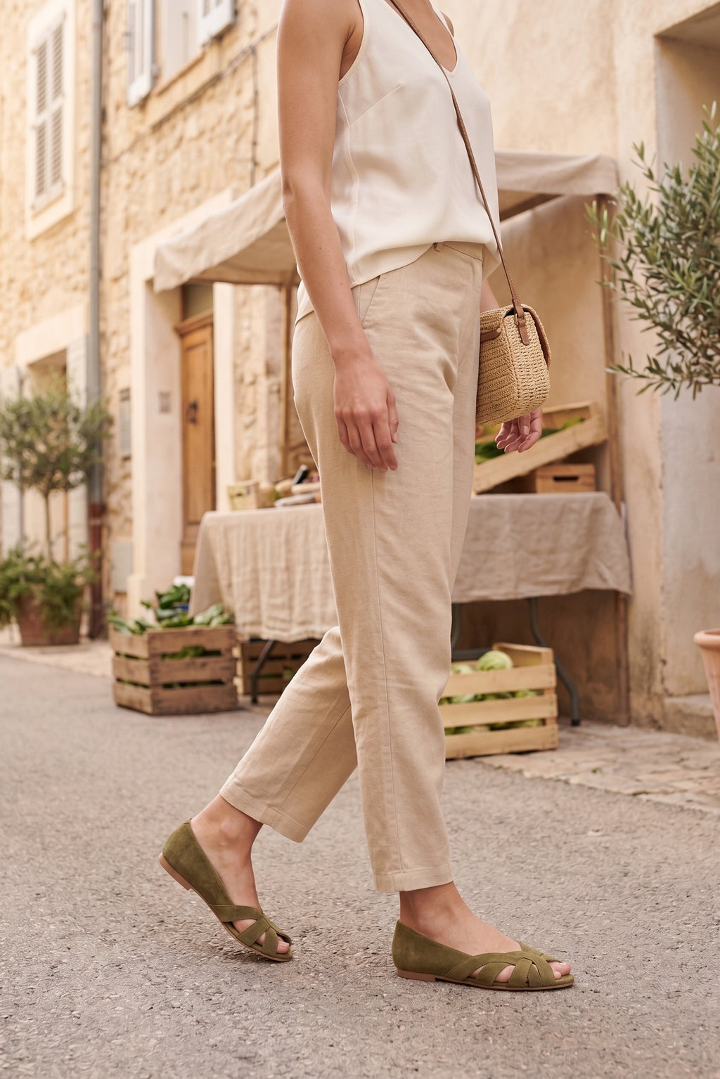 Ballerine Amelia - Verde scuro