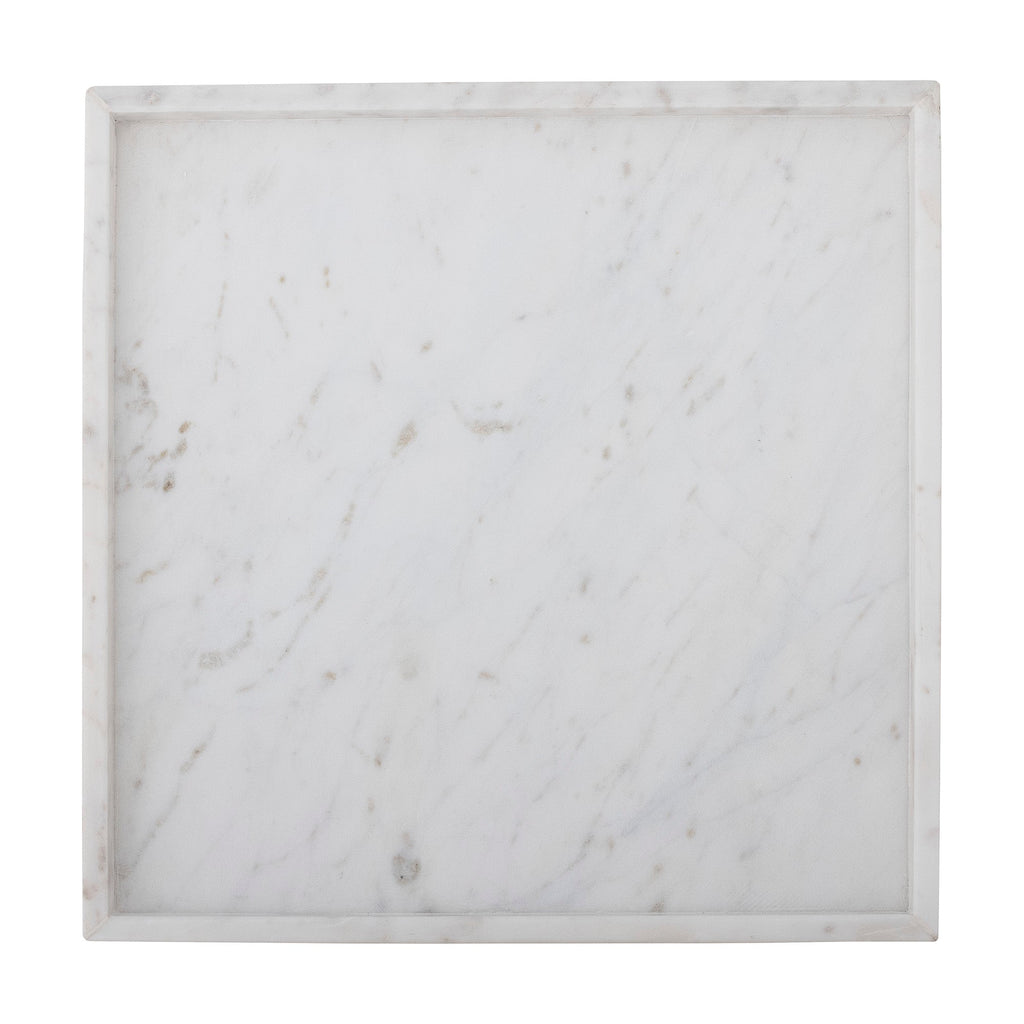 Majsa - Lote de 2 Bandejas - Blanco - Mármol