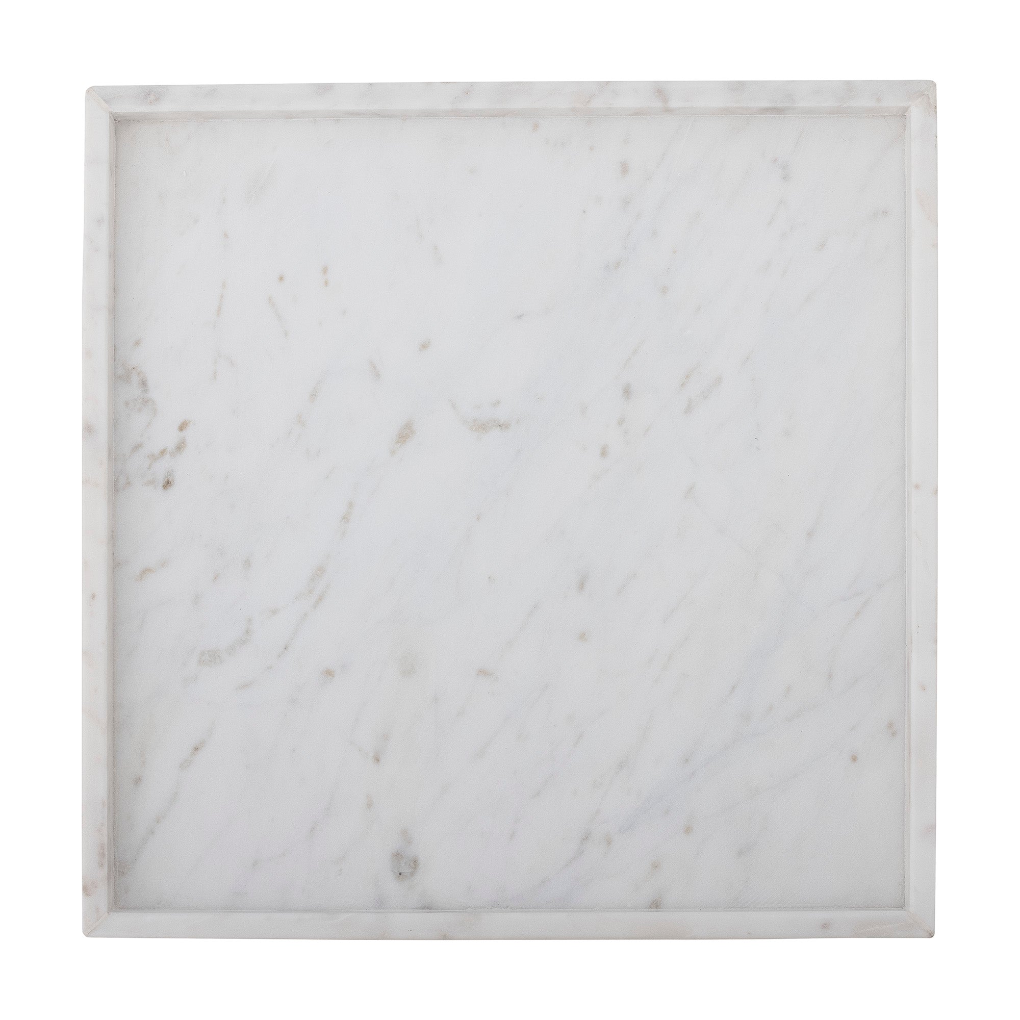 Majsa - Lote de 2 Bandejas - Blanco - Mármol