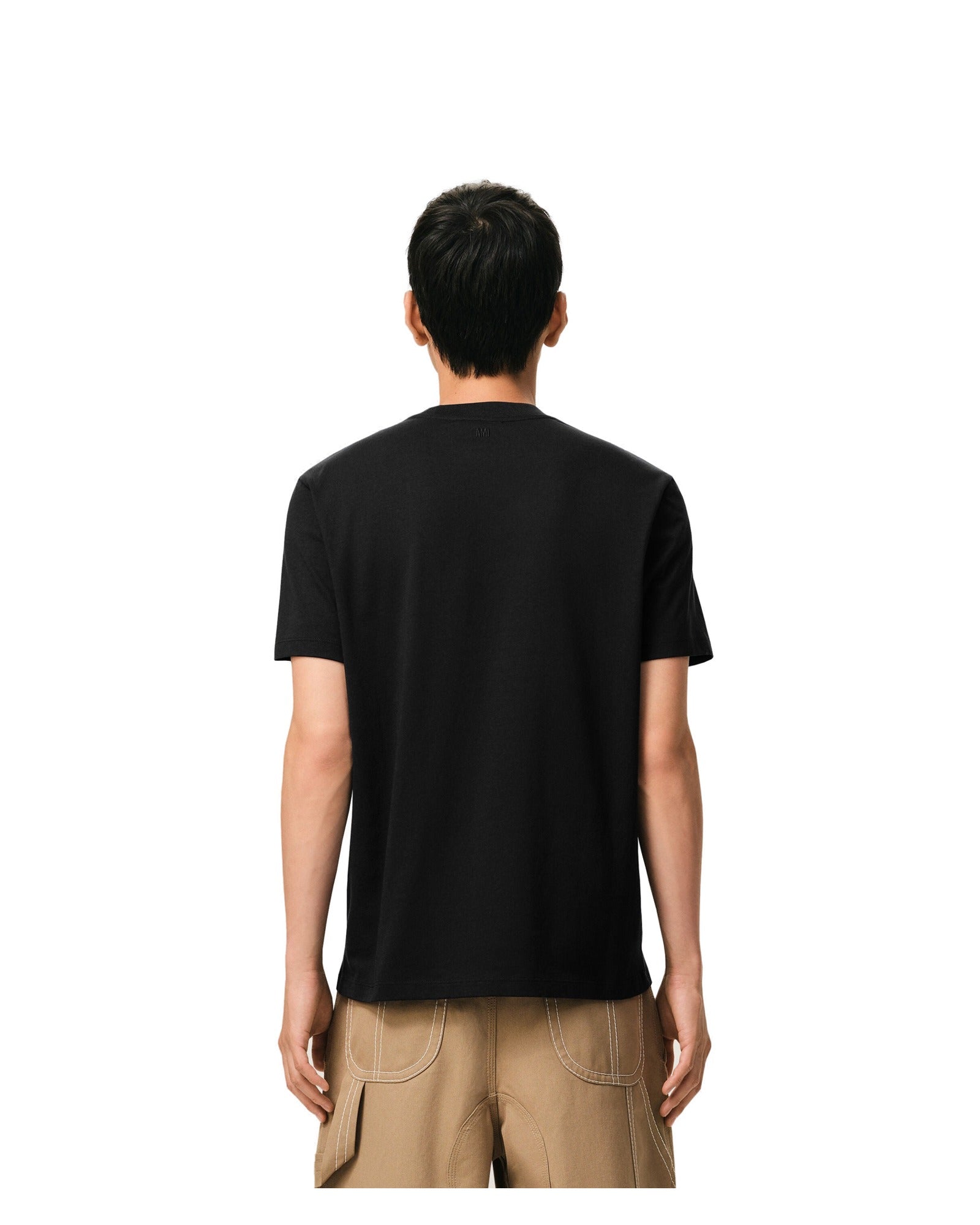 Ami Paris - Camiseta Ami De Coeur – Negro Blanco