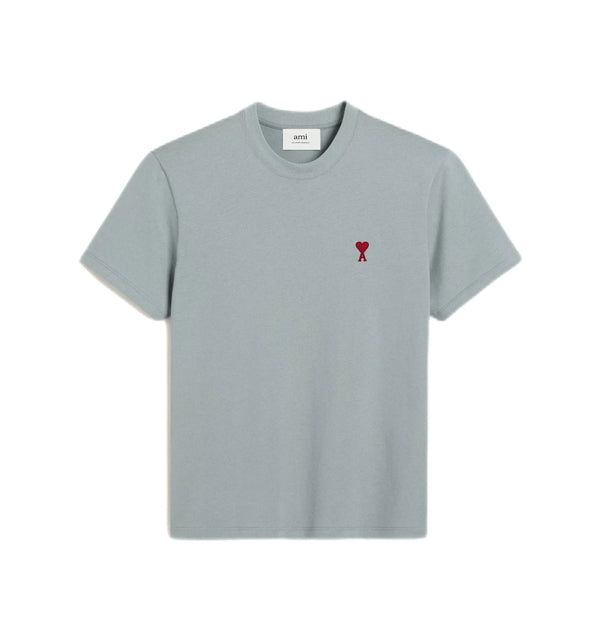 T-Shirt Ajusté Ami De Coeur – Ami Paris – Bleu Argile
