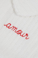 "amour" blomet onesie bourdon fierry red 18-1664#color_off-white