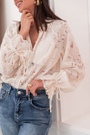 ANABÈLE Écrue - Chemise Dentelle