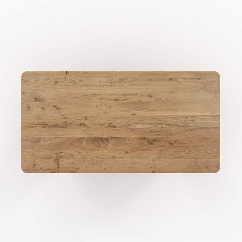 Table rectangulaire Andrea en bois d'acacia 6 personnes