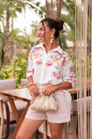 ANGÈLA Rose - Chemise Imprimée