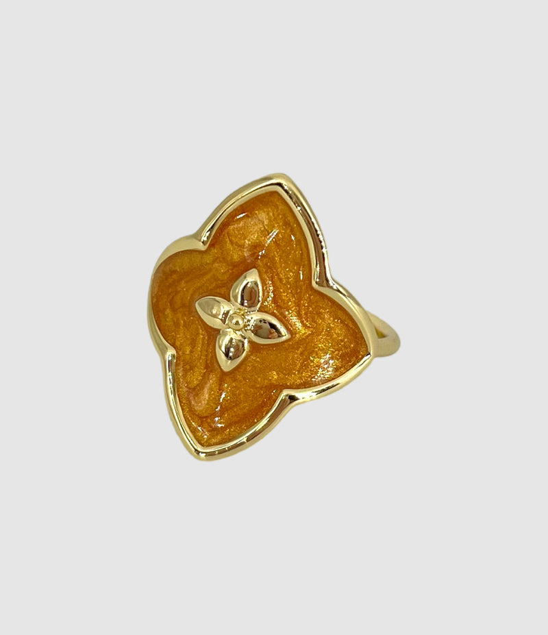 Cabirol - Bague Angie Laquée Gold - Femme