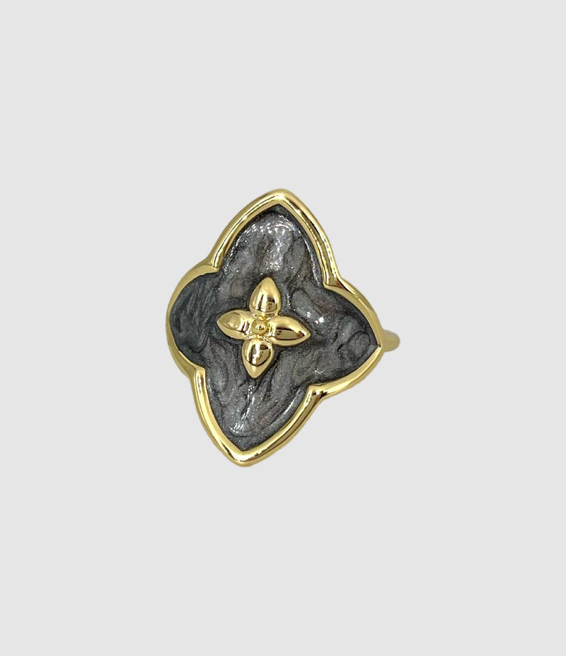 Cabirol - Bague Angie Laquée Silver - Femme