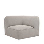 Noor - Reversible Corner Unit for Modular Sofa - Fabric - Natural Mottled
