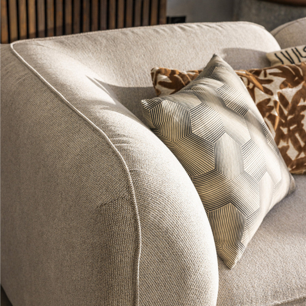 Noor - Reversible Corner Unit for Modular Sofa - Fabric - Natural Mottled